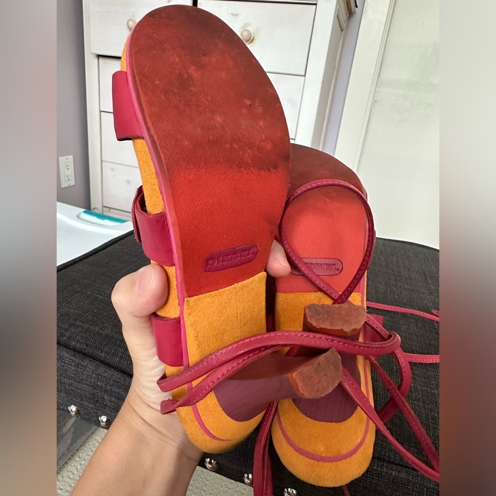 30% OFF Vintage (90’s), Diesel All Leather Sandals, size 7/7.5 - Picture 6 of 8